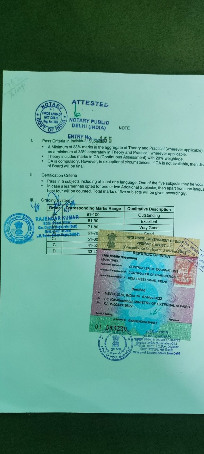 Document Apostille & Attestation  